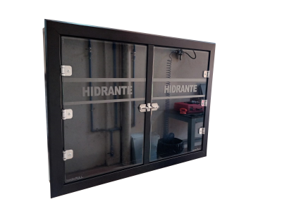 Abrigo para Hidrante - Aço Carbono Porta de Vidro